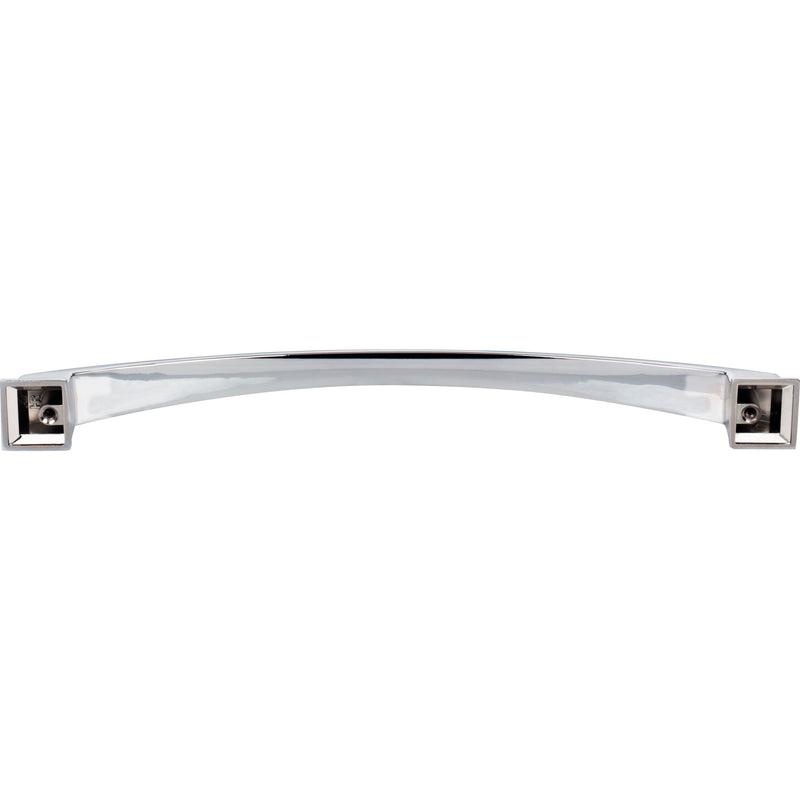 224 mm Center-to-Center Polished Chrome Arched Roman Cabinet Pull