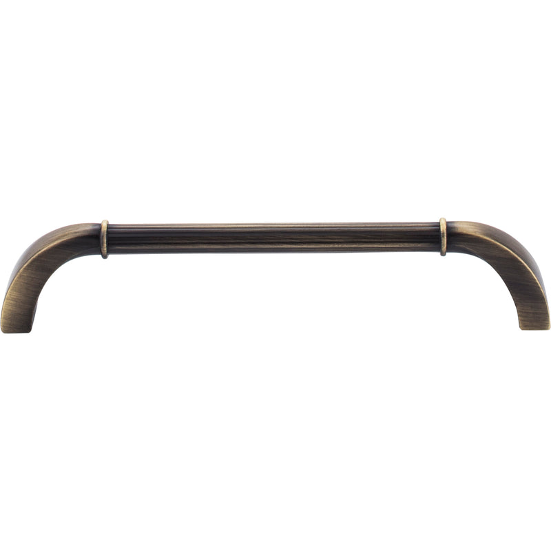 160 mm Center-to-Center Antique Brushed Satin Brass Cordova Cabinet Pull