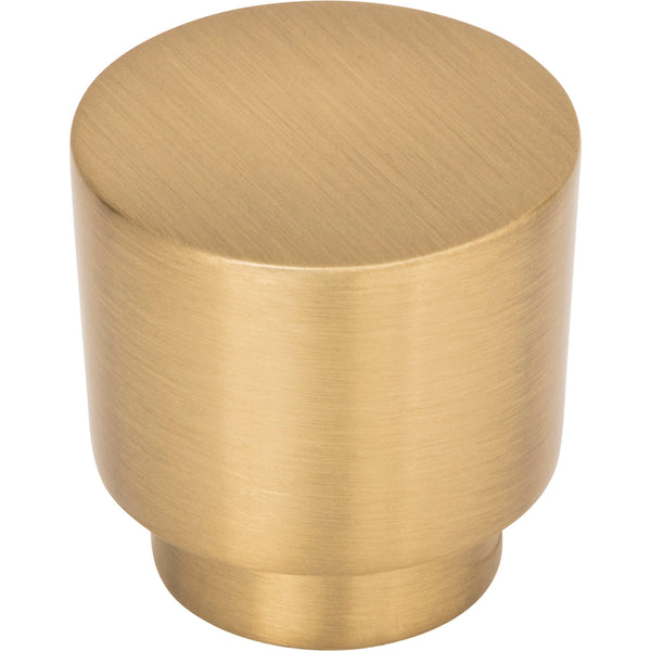 Tom Tom Knob 1 1/4 Inch Warm Brass