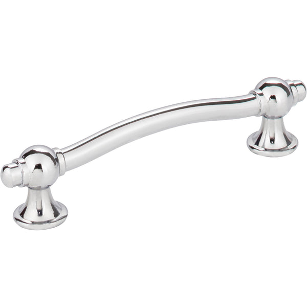 96 mm Center-to-Center Polished Chrome Syracuse Cabinet Bar Pull
