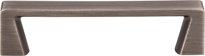 96 mm Center-to-Center Brushed Pewter Square Boswell Cabinet Pull