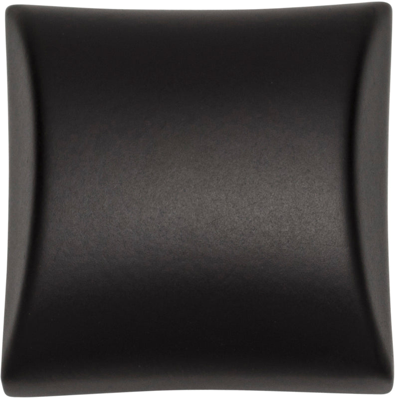 1-1/8" Overall Length Matte Black Square Glendale Cabinet Knob