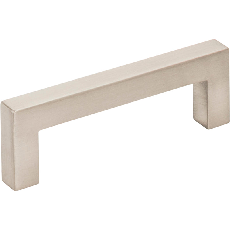 3" Center-to-Center Satin Nickel Square Stanton Cabinet Bar Pull