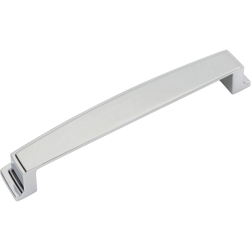 160 mm Center Polished Chrome Square-to-Center Square Renzo Cabinet Cup Pull