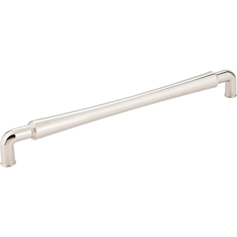 12" Center-to-Center Polished Nickel Barrel Bremen 2 Appliance Handle