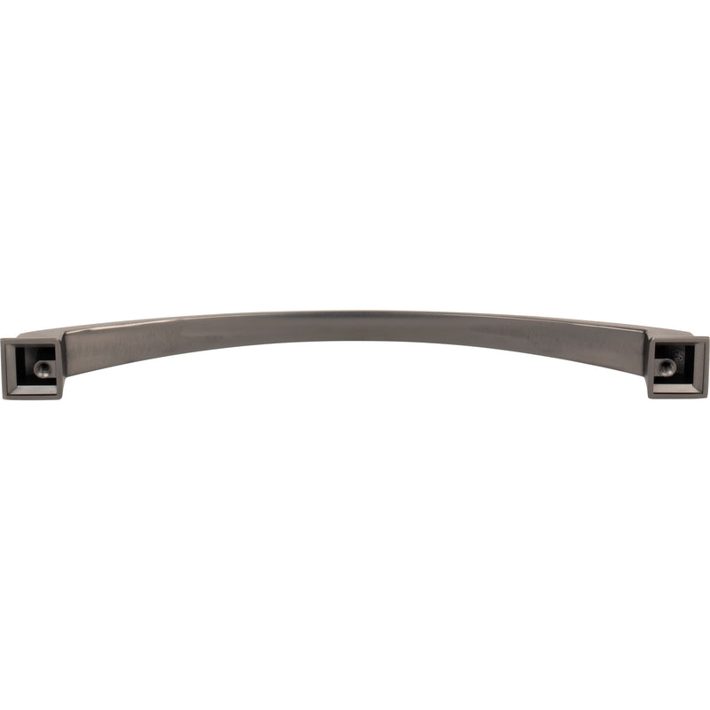 224 mm Center-to-Center Brushed Pewter Arched Roman Cabinet Pull