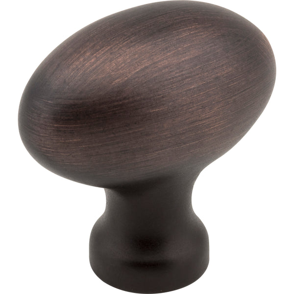 1-9/16" Overall Length Brushed Oil Rubbed Bronze Football Lyon Cabinet Knob