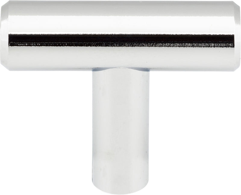 1-9/16" Overall Length Polished Chrome Naples Cabinet "T" Knob