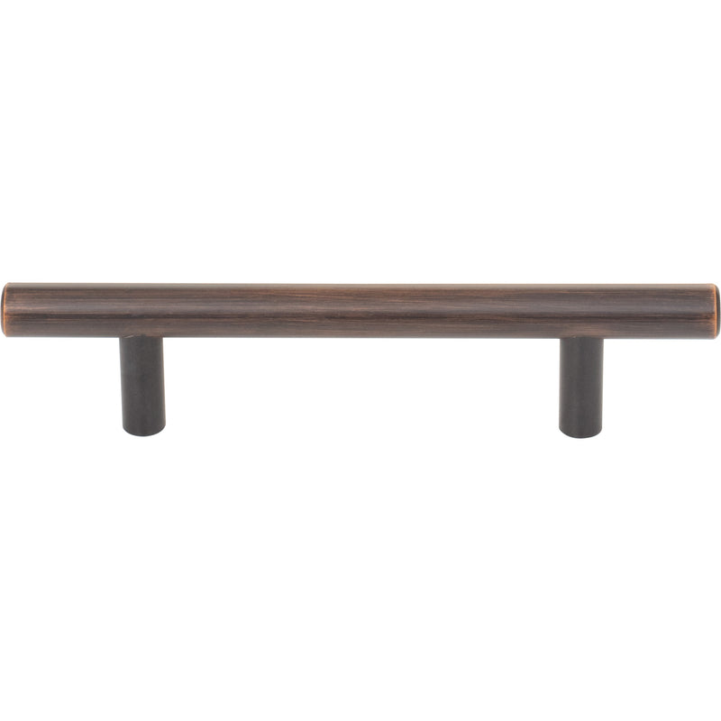 96 mm Center-to-Center Dark Brushed Bronze Naples Cabinet Bar Pull