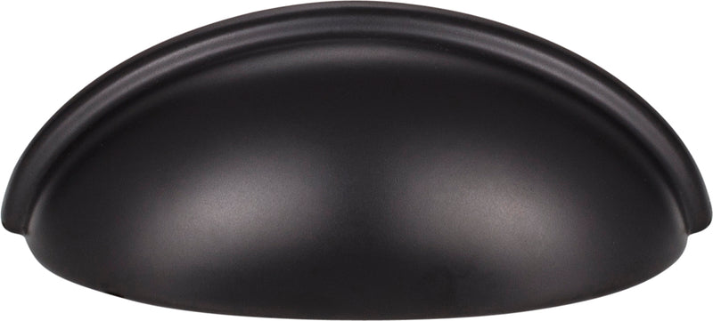 3" Center-to-Center Matte Black Florence Cabinet Cup Pull