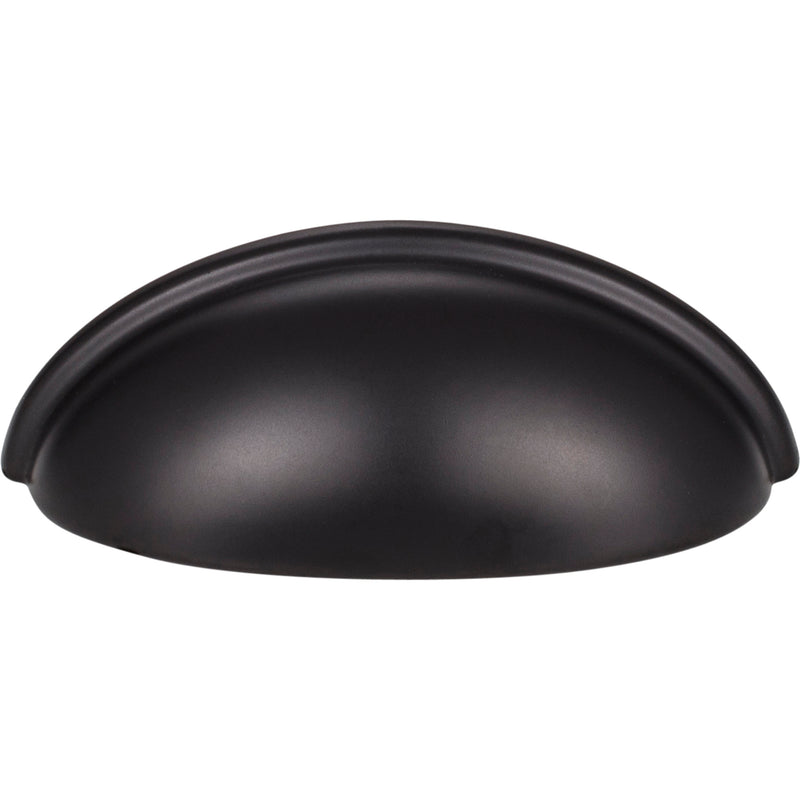 3" Center-to-Center Matte Black Florence Cabinet Cup Pull