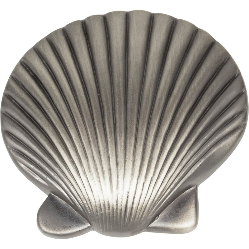 Clamshell Knob 2 Inch Pewter