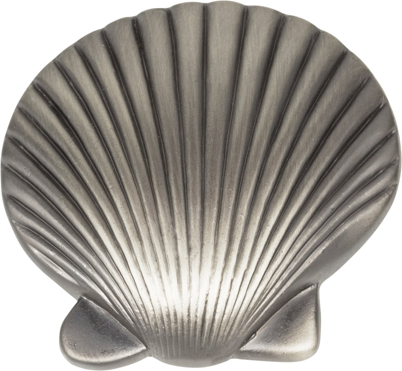 Clamshell Knob 2 Inch Pewter