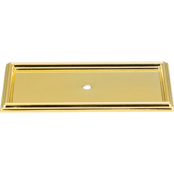 Campaign Rope Backplate 3 11/16 Inch Polished Brass