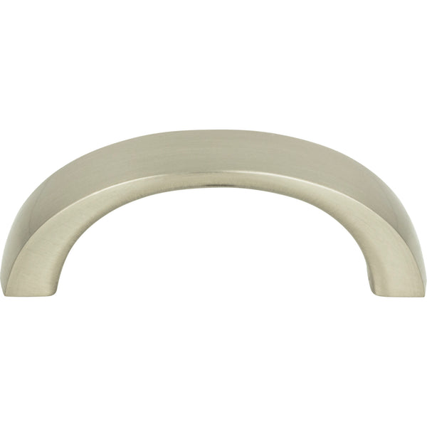 Tableau Curved Pull 1 13/16 Inch (c-c) Brushed Nickel