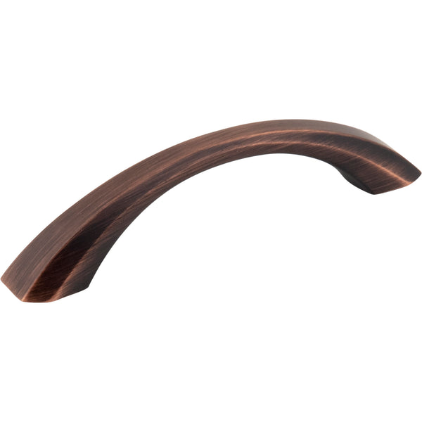 96 mm Center-to-Center Brushed Oil Rubbed Bronze Wheeler Cabinet Pull