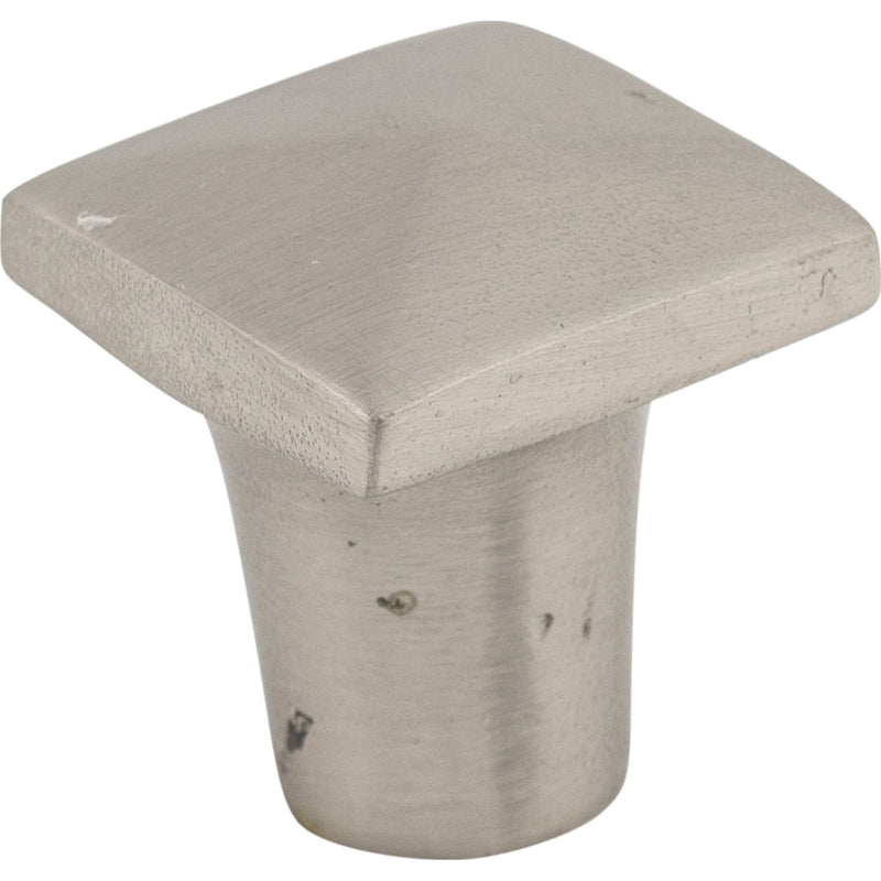 Aspen II Square Knob 3/4 Inch Brushed Satin Nickel