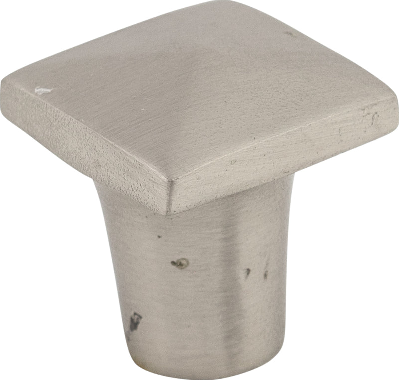 Aspen II Square Knob 3/4 Inch Brushed Satin Nickel