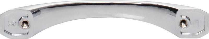 96 mm Center-to-Center Polished Chrome Wheeler Cabinet Pull