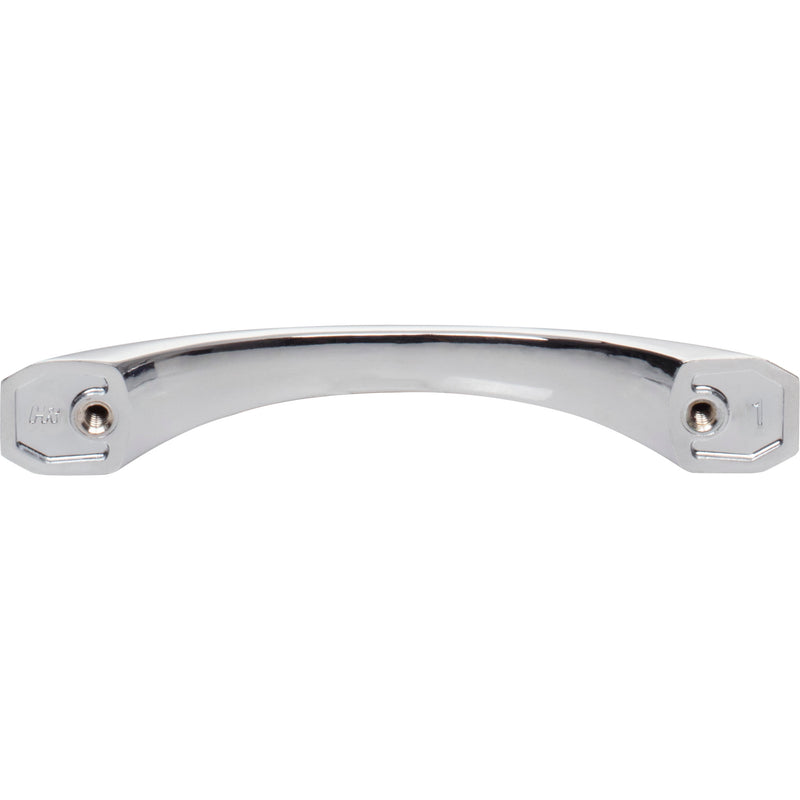 96 mm Center-to-Center Polished Chrome Wheeler Cabinet Pull