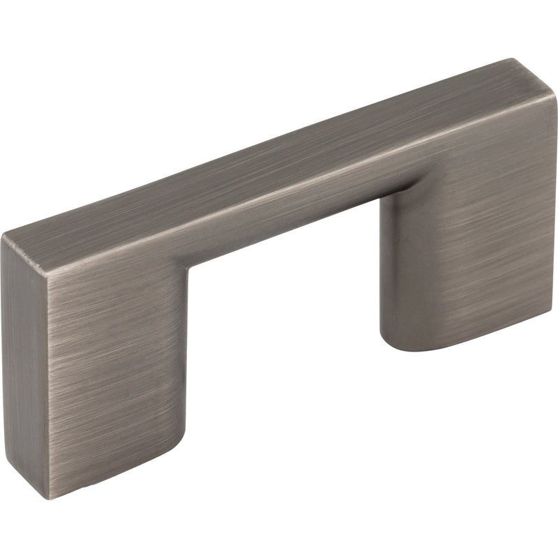 32 mm Center-to-Center Brushed Pewter Square Sutton Cabinet Bar Pull