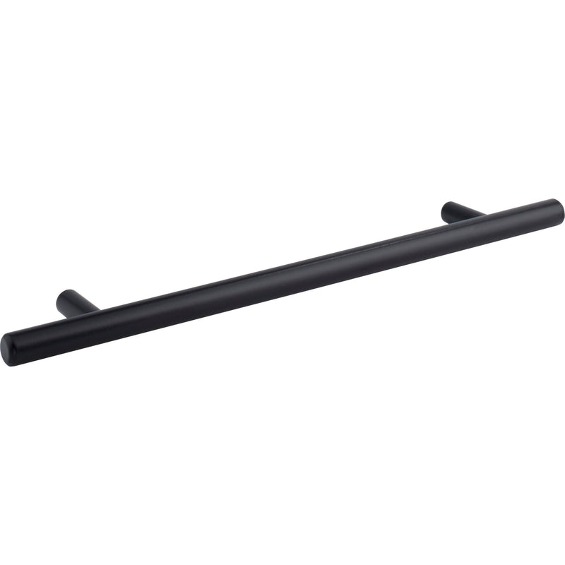 192 mm Center-to-Center Hollow Matte Black Stainless Steel Naples Cabinet Bar Pull