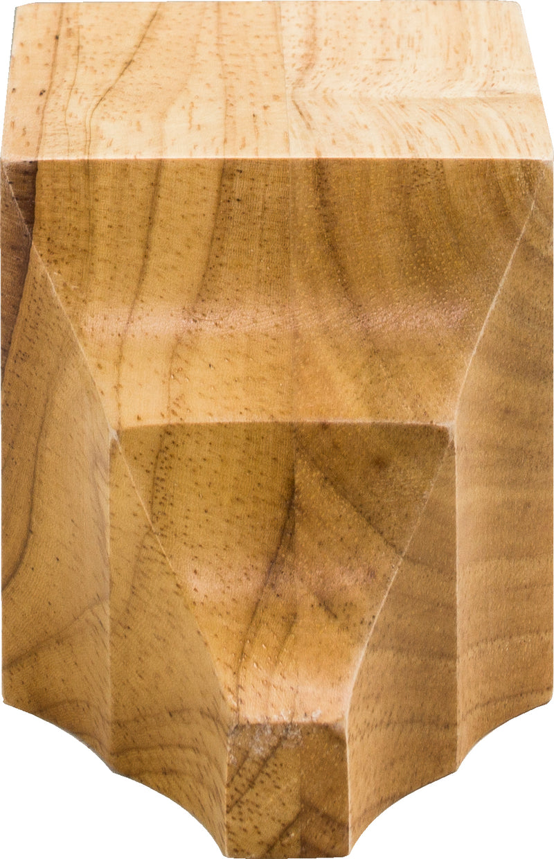 3" W x 3" D x 6-1/4" H Rubberwood Inline Cornice Block
