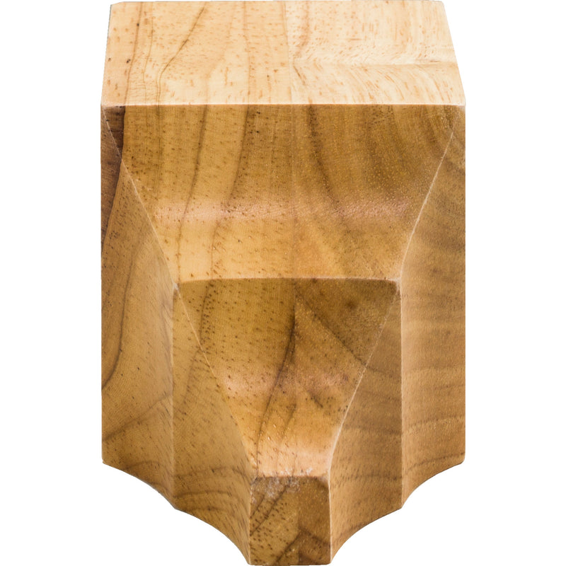 3" W x 3" D x 6-1/4" H Rubberwood Inline Cornice Block