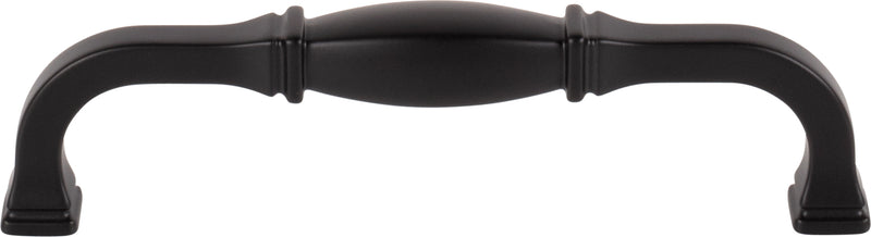 128 mm Center-to-Center Matte Black Audrey Cabinet Pull