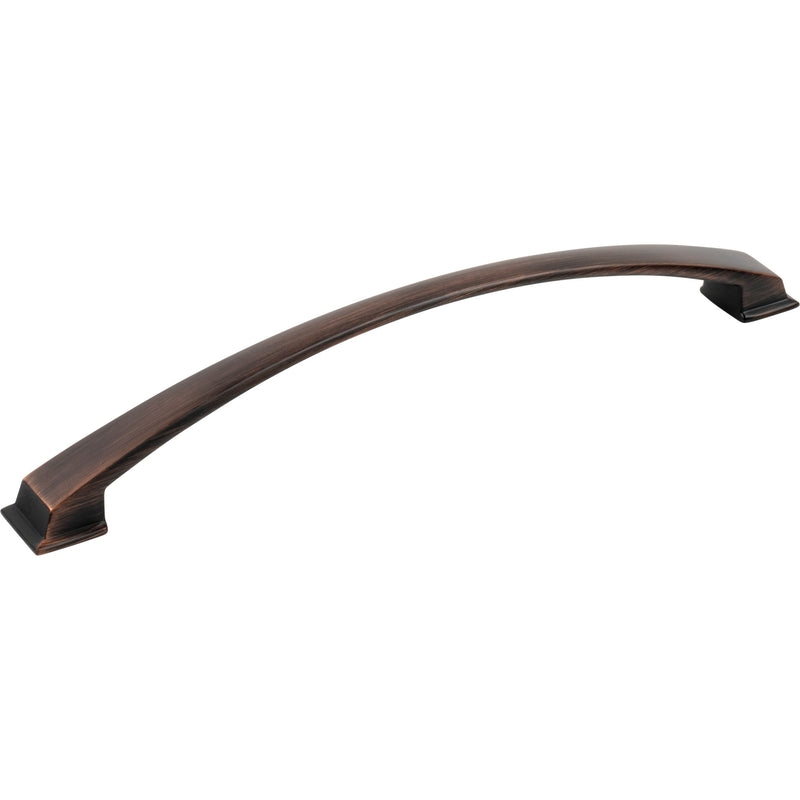 224 mm Center-to-Center Brushed Oil Rubbed Bronze Arched Roman Cabinet Pull