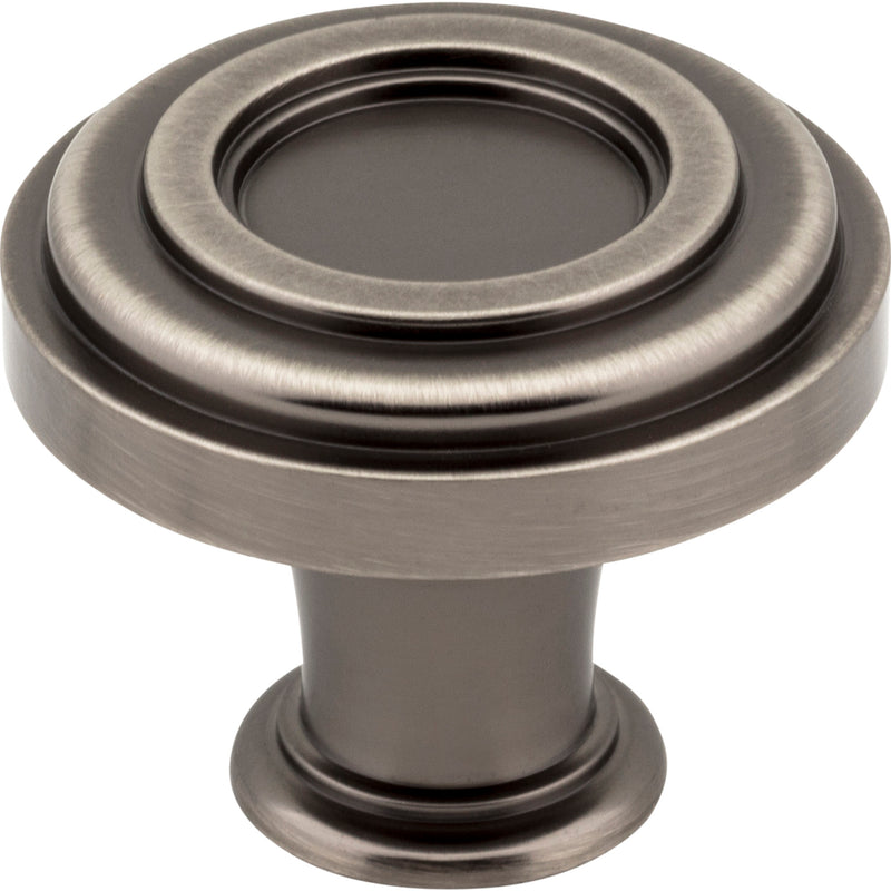 1-3/8" Diameter Brushed Pewter Ring Lafayette Cabinet Knob