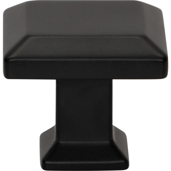 Sweetbriar Lane Square Knob 1 1/4 Inch Matte Black