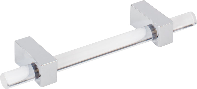 96 mm Center-to-Center Polished Chrome Spencer Cabinet Bar Pull