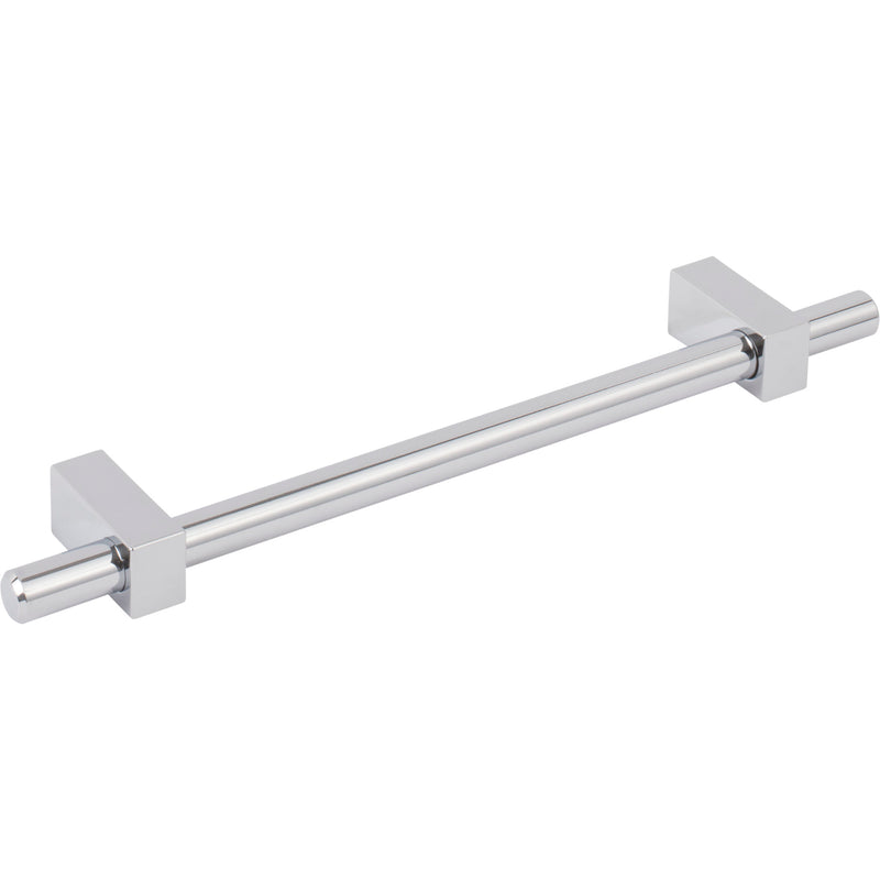 160 mm Center-to-Center Polished Chrome Larkin Cabinet Bar Pull