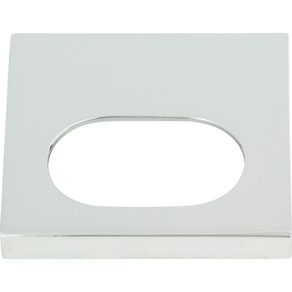 Modern Square Edge Tab Pull 1 1/4 Inch (c-c) Polished Chrome