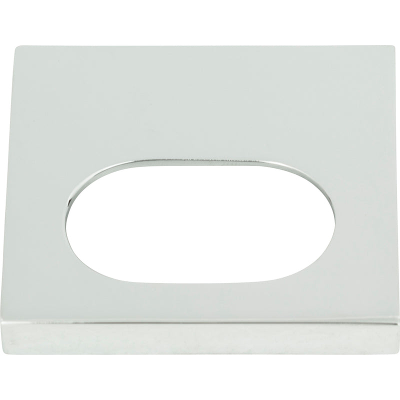 Modern Square Edge Tab Pull 1 1/4 Inch (c-c) Polished Chrome