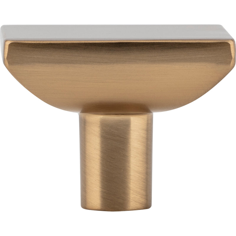 1-5/8" Overall Length Satin Bronze Walker 1 Square Knob