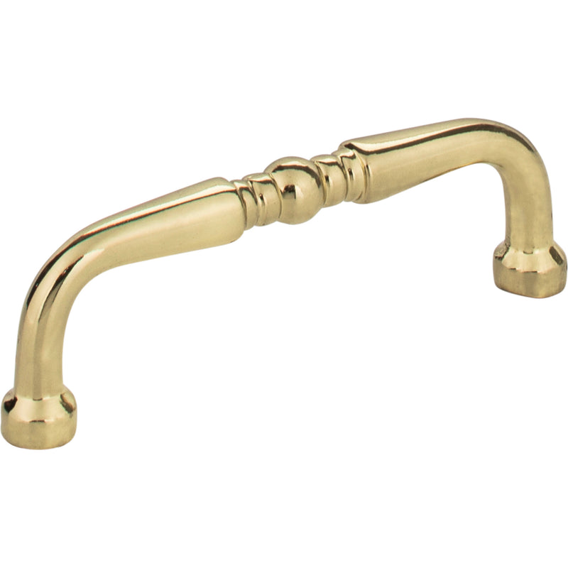 3" Center-to-Center Polished Brass Madison Cabinet Pull