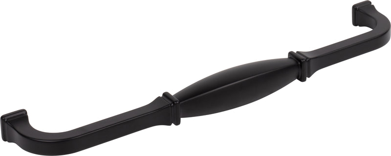 12" Center-to-Center Matte Black Audrey Appliance Handle