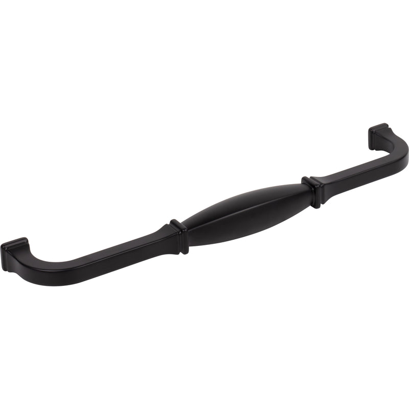 12" Center-to-Center Matte Black Audrey Appliance Handle