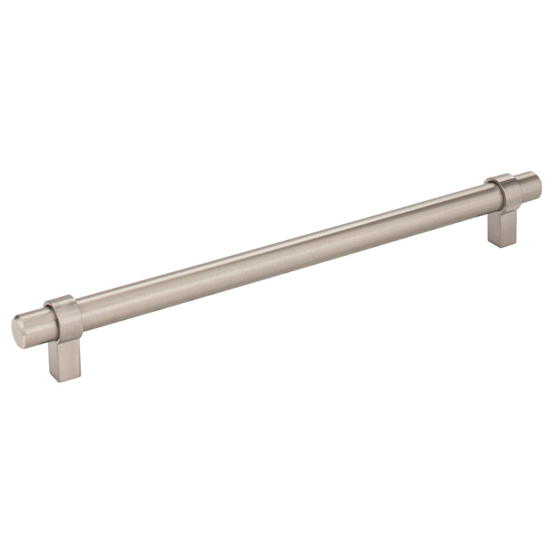 224 mm Center-to-Center Satin Nickel Key Grande Cabinet Bar Pull