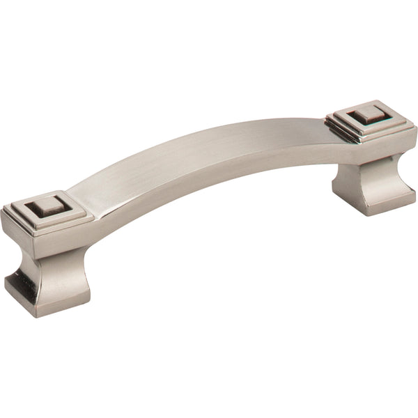 96 mm Center-to-Center Satin Nickel Square Delmar Cabinet Pull