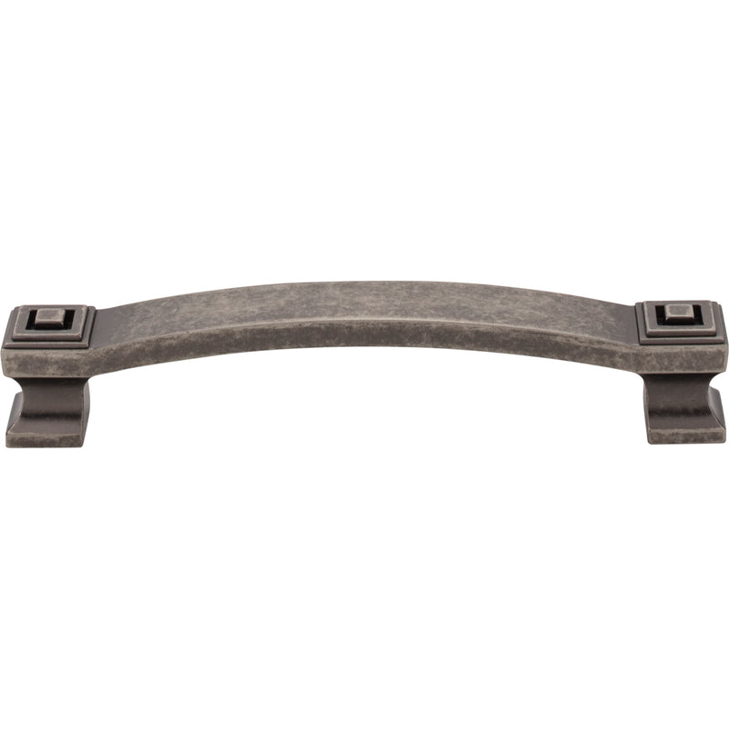 128 mm Center-to-Center Distressed Pewter Square Delmar Cabinet Pull
