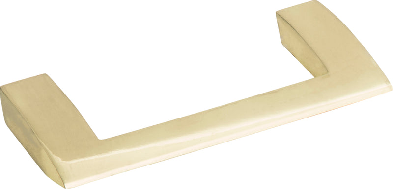 Angled Drop Pull 3 3/4 Inch (c-c) French Gold