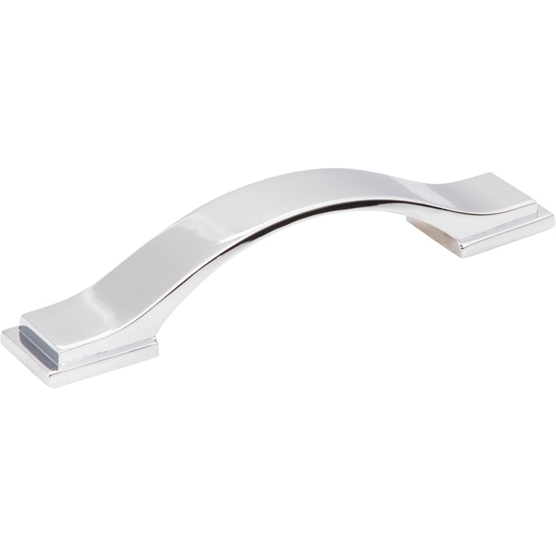 96 mm Center-to-Center Polished Chrome Strap Mirada Cabinet Pull