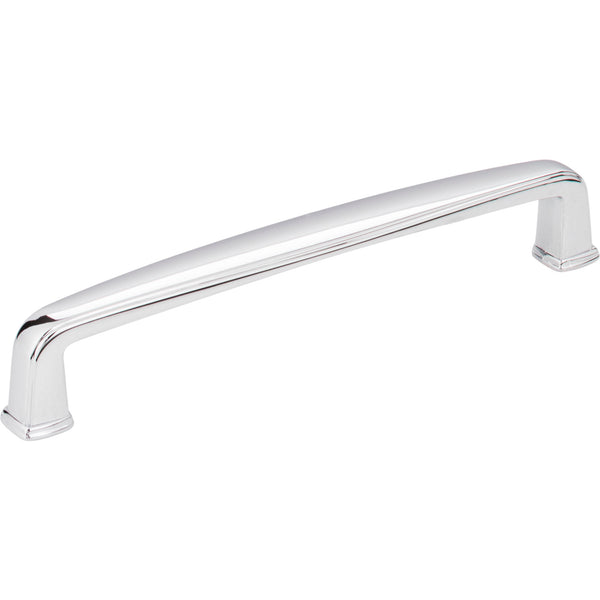 128 mm Center-to-Center Polished Chrome Square Milan 1 Cabinet Pull