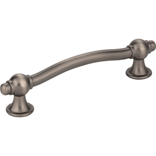 96 mm Center-to-Center Brushed Pewter Syracuse Cabinet Bar Pull