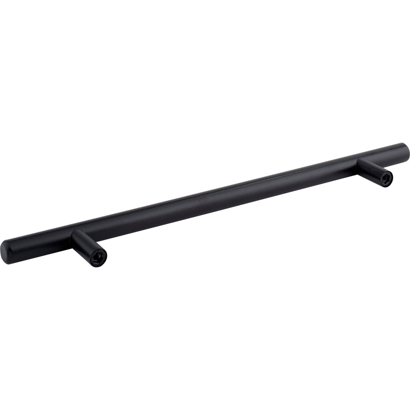 192 mm Center-to-Center Hollow Matte Black Stainless Steel Naples Cabinet Bar Pull