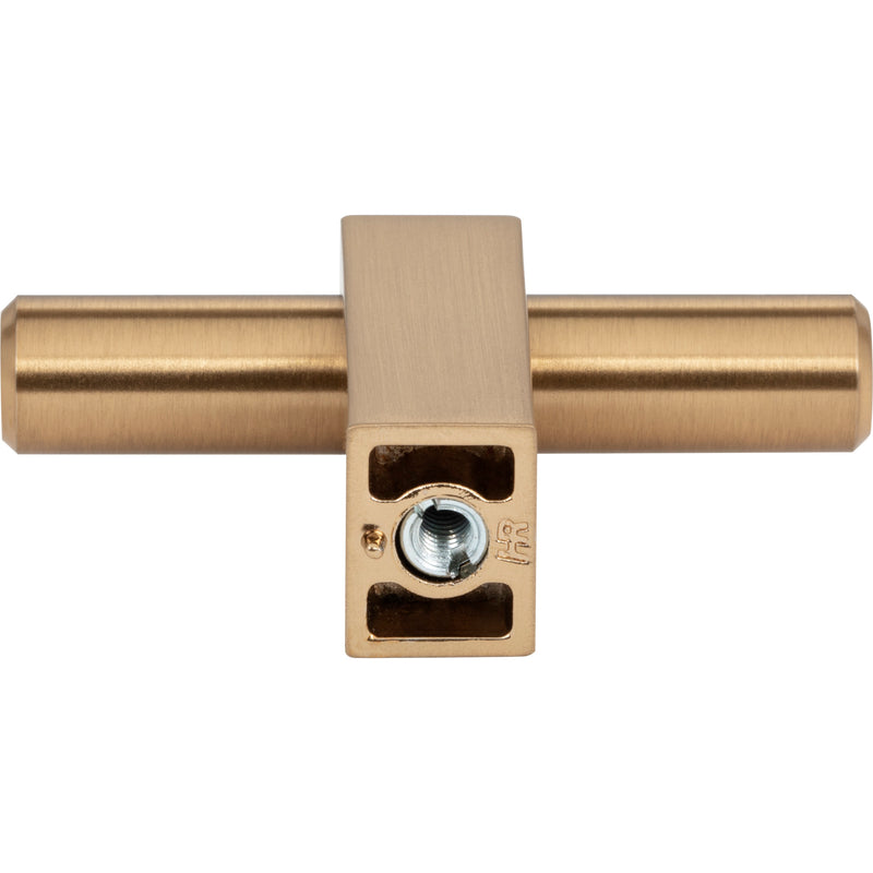 2-3/8" Overall Length Satin Bronze Larkin "T" Knob