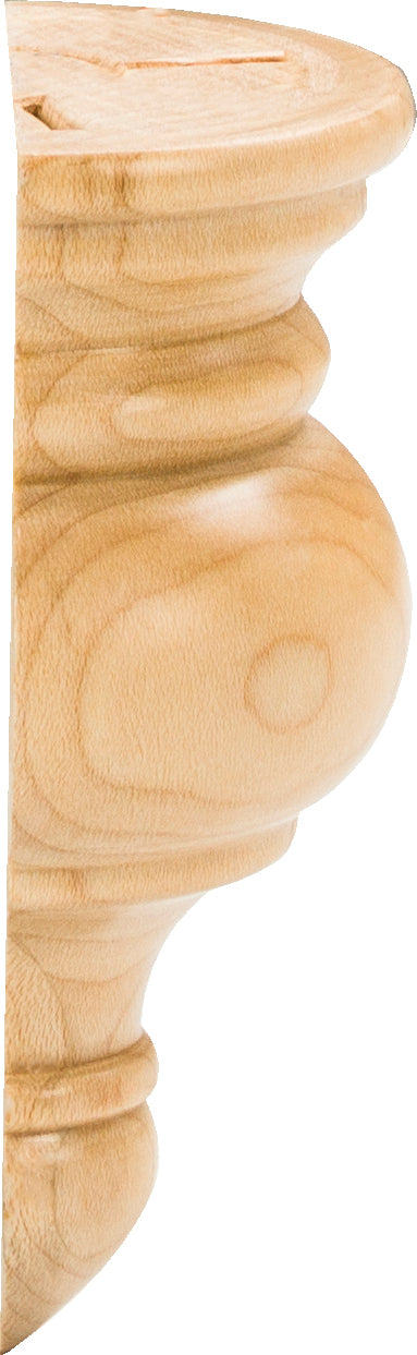 2-1/4" W x 1-1/8" D x 11-1/4" H Oak Transition Finial